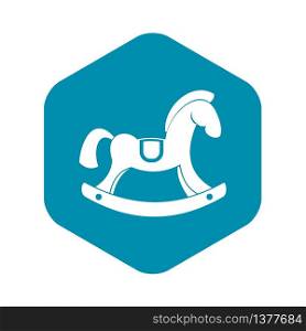 Toy horse icon. Simple illustration of toy horse vector icon for web. Toy horse icon, simple style