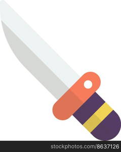 toy knife illustration in minimal style isolated on background