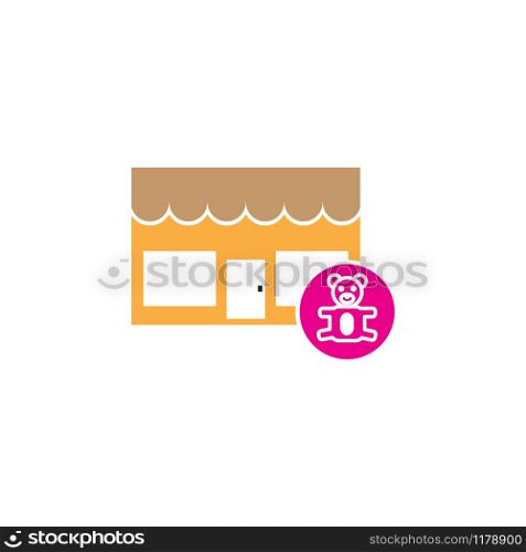Toy store icon design template