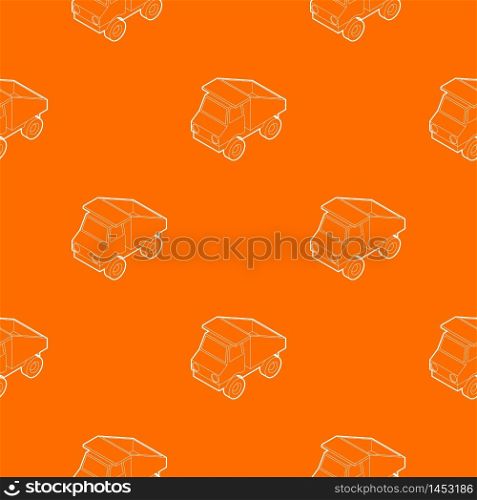 Toy truck pattern vector orange for any web design best. Toy truck pattern vector orange