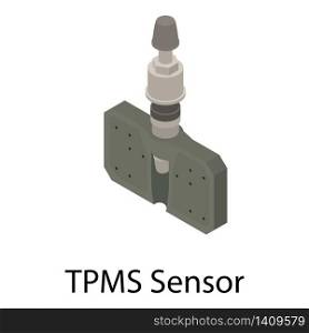 TPMS sensor icon. Isometric of TPMS sensor vector icon for web design isolated on white background. TPMS sensor icon, isometric style
