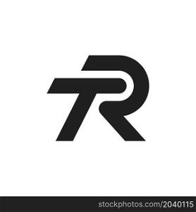 TR monogram logo vector design illustration