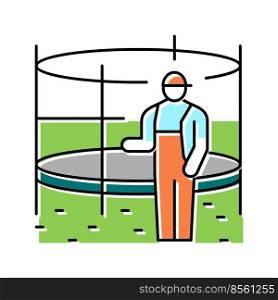 tr&oline installation color icon vector. tr&oline installation sign. isolated symbol illustration. tr&oline installation color icon vector illustration
