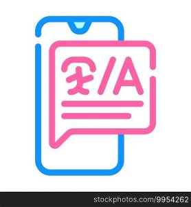 trabslator and can speak on international language call center operator color icon vector. isolated symbol illustration. trabslator and can speak on international language call center operator color icon vector illustration