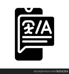 trabslator and can speak on international language call center operator glyph icon vector. isolated contour symbol black illustration. trabslator and can speak on international language call center operator glyph icon vector illustration