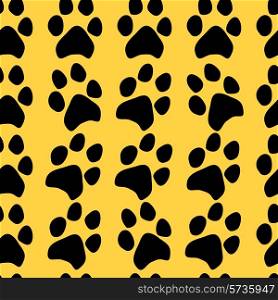 Traces of dogs. Seamless pattern