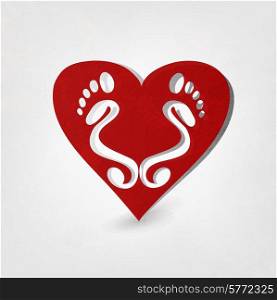 Traces of Love.Vector