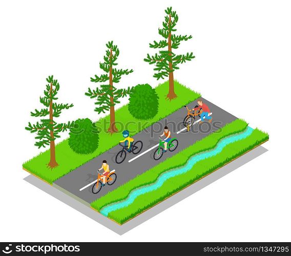 Track concept banner. Isometric banner of track vector concept for web, giftcard and postcard. Track concept banner, isometric style