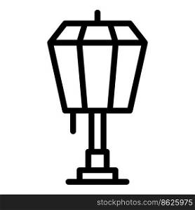 Track lamp icon outline vector. Stand light. Modern wall. Track lamp icon outline vector. Stand light