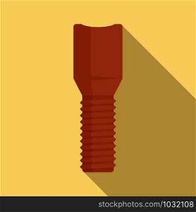 Tractor bolt icon. Flat illustration of tractor bolt vector icon for web design. Tractor bolt icon, flat style
