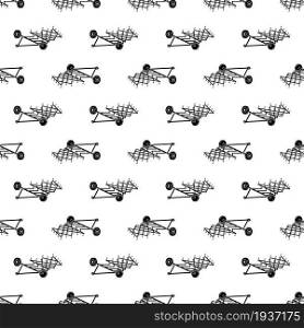 Tractor cultivator pattern seamless background texture repeat wallpaper geometric vector. Tractor cultivator pattern seamless vector