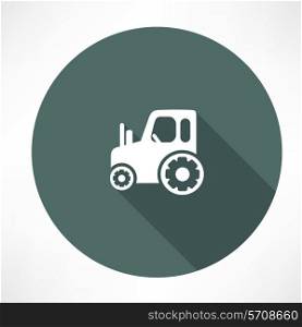 tractor icon. Flat modern style vector illustration
