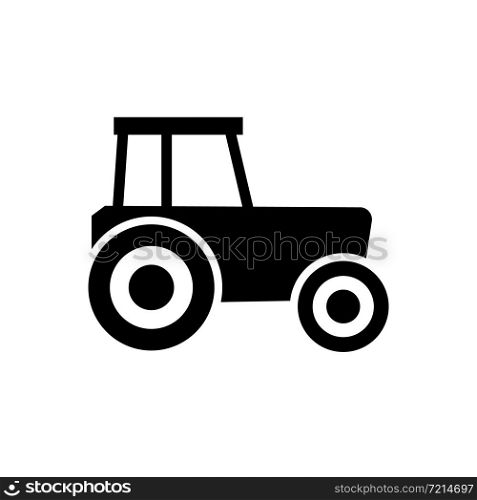 Tractor icon symbol isolated on white background