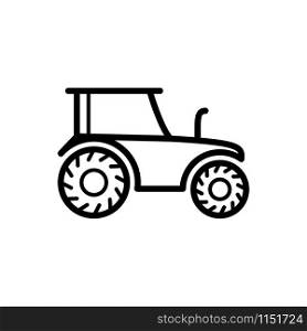 Tractor icon trendy design template