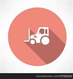tractor pallet icon. Flat modern style vector illustration