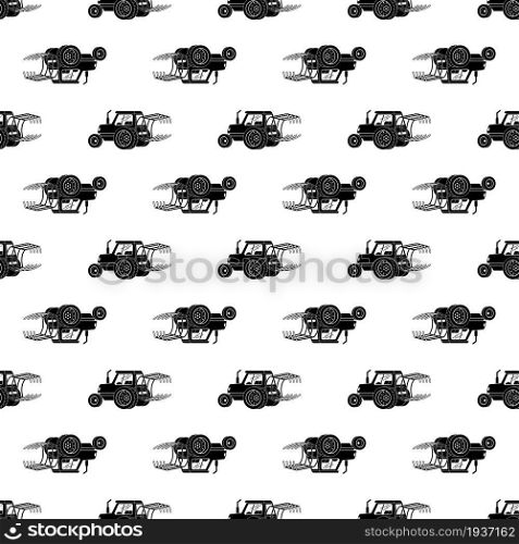 Tractor pattern seamless background texture repeat wallpaper geometric vector. Tractor pattern seamless vector