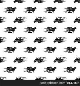 Tractor pattern seamless background texture repeat wallpaper geometric vector. Tractor pattern seamless vector