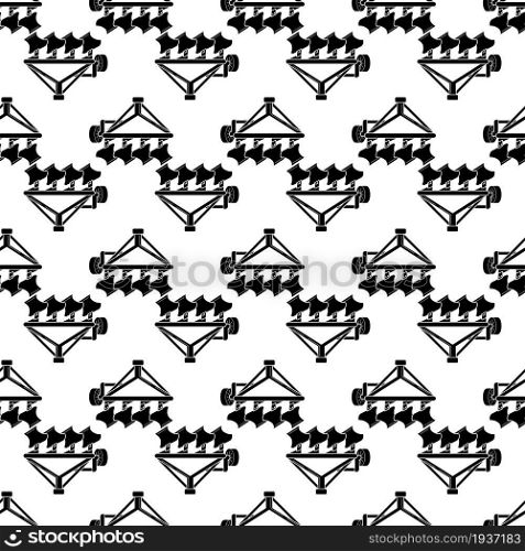 Tractor plowing pattern seamless background texture repeat wallpaper geometric vector. Tractor plowing pattern seamless vector