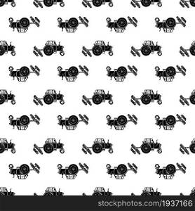 Tractor roller equipment pattern seamless background texture repeat wallpaper geometric vector. Tractor roller equipment pattern seamless vector