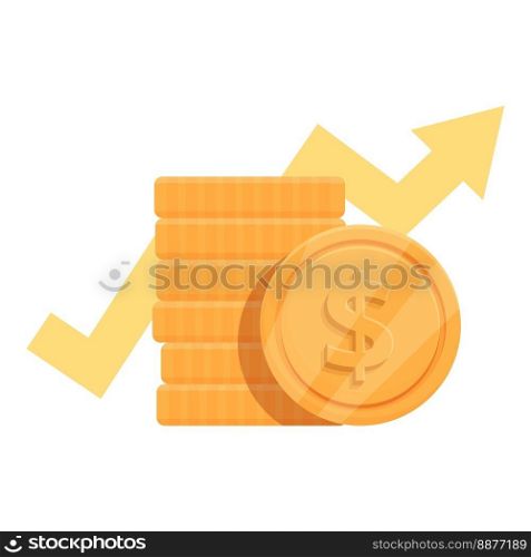 Trade coin market icon cartoon vector. Money school. People study. Trade coin market icon cartoon vector. Money school