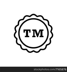Trade mark icon, TM signage