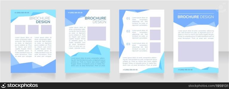 Trade school graduation blank brochure layout design. Student preparation. Vertical poster template set with empty copy space for text. Premade corporate reports collection. Editable flyer paper pages. Trade school graduation blank brochure layout design