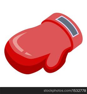 Trade war boxing glove icon. Isometric of trade war boxing glove vector icon for web design isolated on white background. Trade war boxing glove icon, isometric style