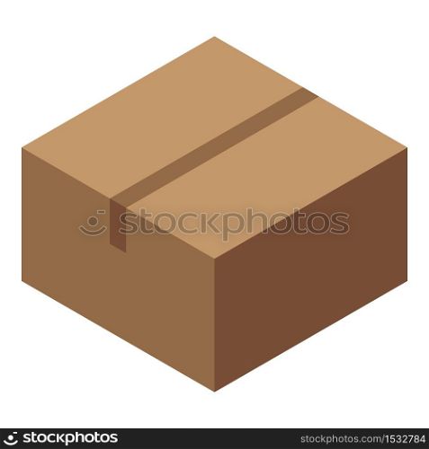 Trade war global parcel icon. Isometric of trade war global parcel vector icon for web design isolated on white background. Trade war global parcel icon, isometric style