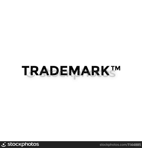 Trademark icon design template vector isolated illustration. Trademark icon design template vector isolated