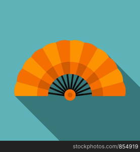 Tradition hand fan icon. Flat illustration of tradition hand fan vector icon for web design. Tradition hand fan icon, flat style