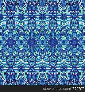 Traditional abstract geometric ethnic seamless pattern ornamental. Decorative fabric art textile design. Vector Ethnic Abstract Seamless vintage pattern background ornamental. Vector illustration.