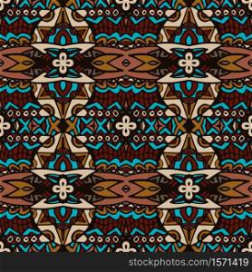 Traditional abstract geometric ethnic seamless pattern ornamental. Ethnic boho textile surface pattern design. abstract geometric tiles bohemian ethnic seamless pattern ornamental. Hand drawn graphic print