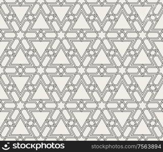 Traditional arabian geometrical seamless pattern. Oriental ornamental background. Vector illustration.