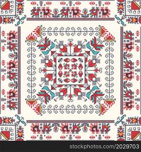 Traditional Bulgarian embroidery vector pattern