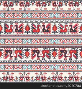 Traditional Bulgarian embroidery vector pattern