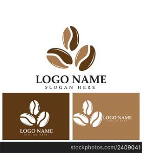 traditional coffee bean icon vector illustration template