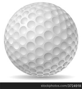 Traditional golf ball vector illustration.