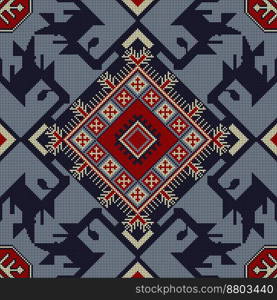 Traditional Kilim vector seamless pattern