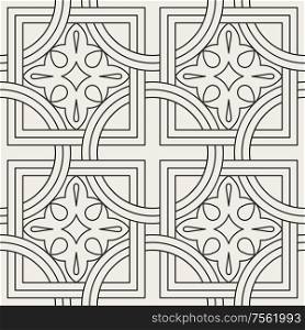 Traditional oriental geometrical seamless pattern. Decorative vector background.