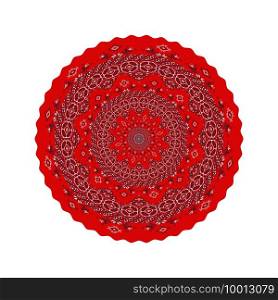 Traditional Romanian round decorative element, vector template 