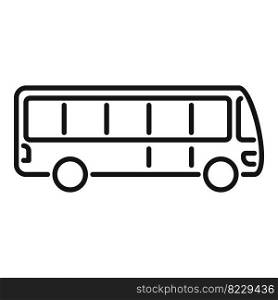 Traffic bus icon outline vector. Airport transfer. Terminal trip. Traffic bus icon outline vector. Airport transfer