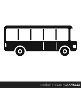 Traffic bus icon simple vector. Airport transfer. Terminal trip. Traffic bus icon simple vector. Airport transfer