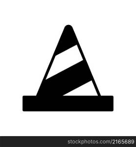 Traffic cone icon vector sign and symbol on trendy design