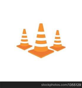 traffic cone vector illustration design template