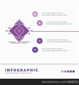 Traffic, Lane, road, sign, safety Infographics Template for Website and Presentation. GLyph Purple icon infographic style vector illustration.