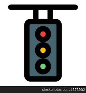 Traffic light for signaling and controlling the traffic