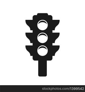 traffic light icon in trendy flat style