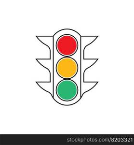 traffic light icon vector illustration template design