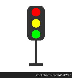 Traffic lights icon. Red, yellow and green colors. Warning signal. Street element. Vector illustration. Stock image. EPS 10.. Traffic lights icon. Red, yellow and green colors. Warning signal. Street element. Vector illustration. Stock image.