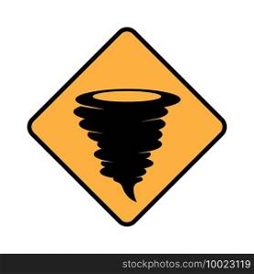 traffic sign icon, sign of areas prone to strong winds,vector illustration symbol design